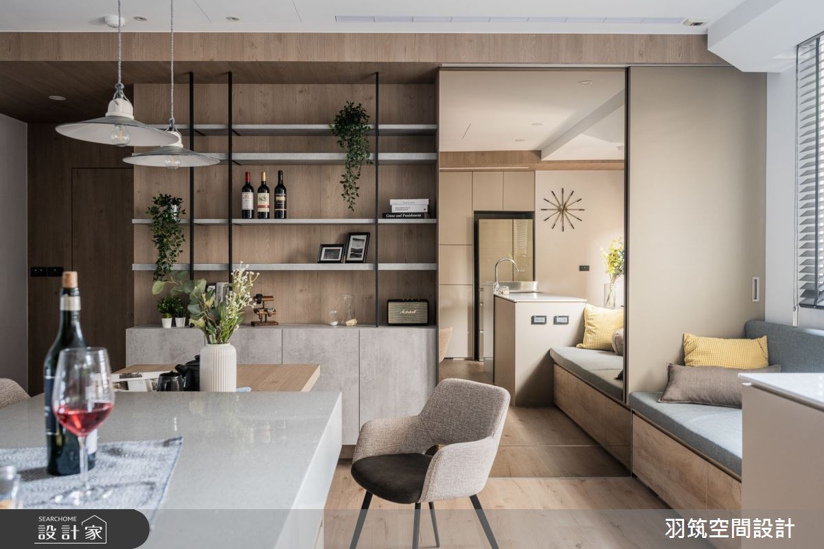 25坪新成屋(5年以下)＿現代風餐廳臥榻案例圖片＿羽筑空間設計＿羽筑_17瑞御首席之6