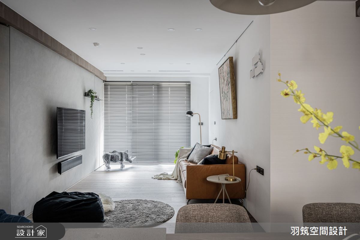 25坪新成屋(5年以下)＿現代風客廳案例圖片＿羽筑空間設計＿羽筑_17瑞御首席之7