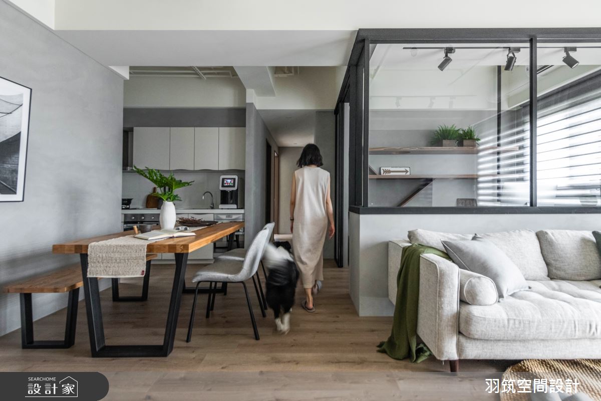 25坪新成屋(5年以下)＿工業風客廳餐廳案例圖片＿羽筑空間設計＿羽筑_18竹風最美之8