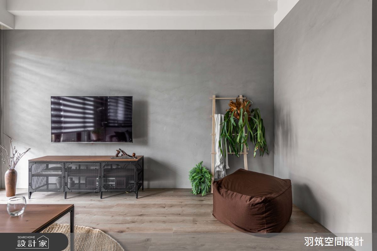 25坪新成屋(5年以下)＿工業風客廳案例圖片＿羽筑空間設計＿羽筑_18竹風最美之19