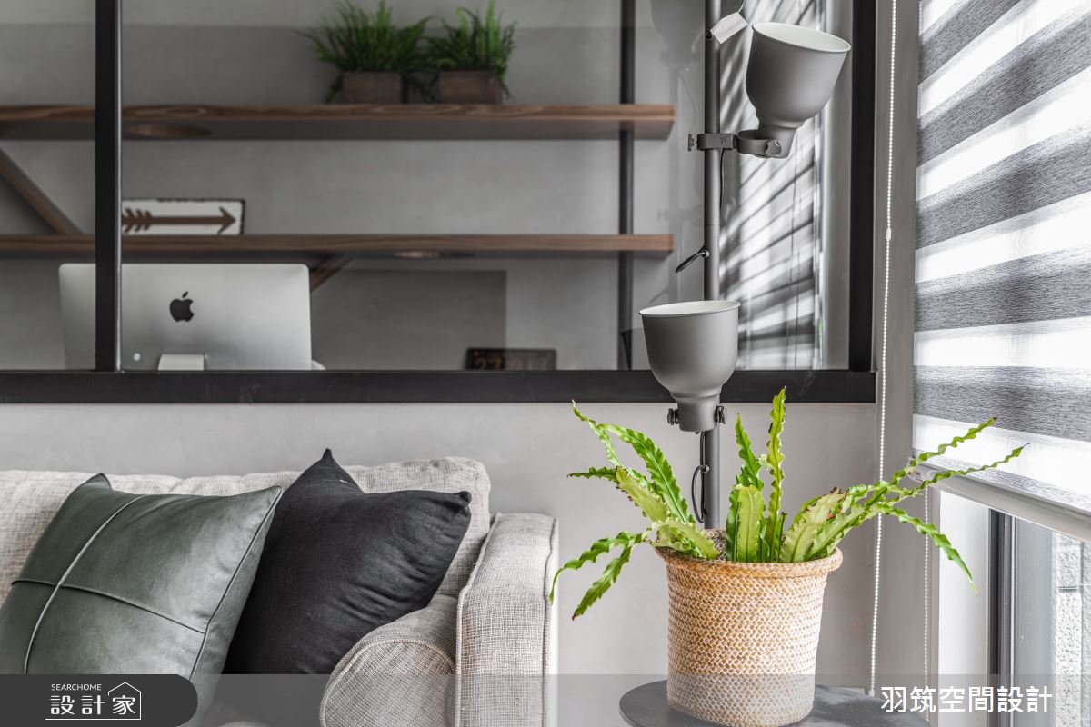 25坪新成屋(5年以下)＿工業風客廳案例圖片＿羽筑空間設計＿羽筑_18竹風最美之20