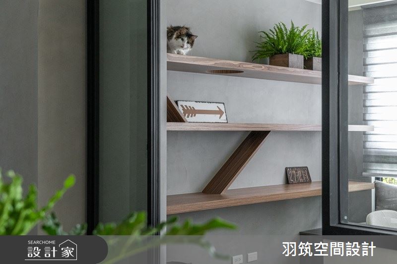 25坪新成屋(5年以下)＿工業風書房工作區案例圖片＿羽筑空間設計＿羽筑_18竹風最美之21