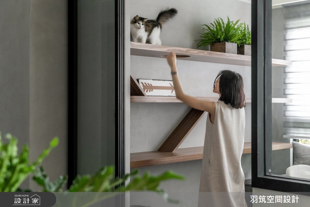 25坪新成屋(5年以下)＿工業風書房工作區案例圖片＿羽筑空間設計＿羽筑_18竹風最美之22