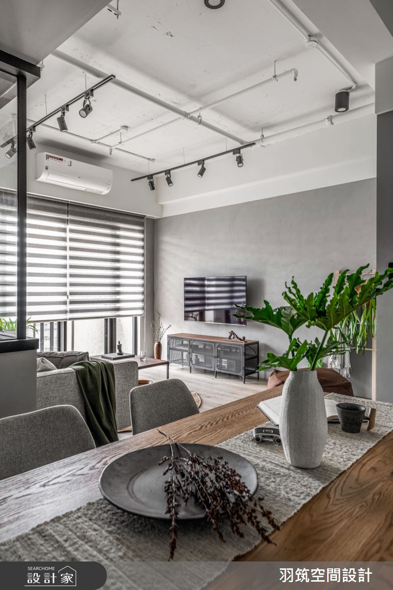 25坪新成屋(5年以下)＿工業風客廳餐廳案例圖片＿羽筑空間設計＿羽筑_18竹風最美之24