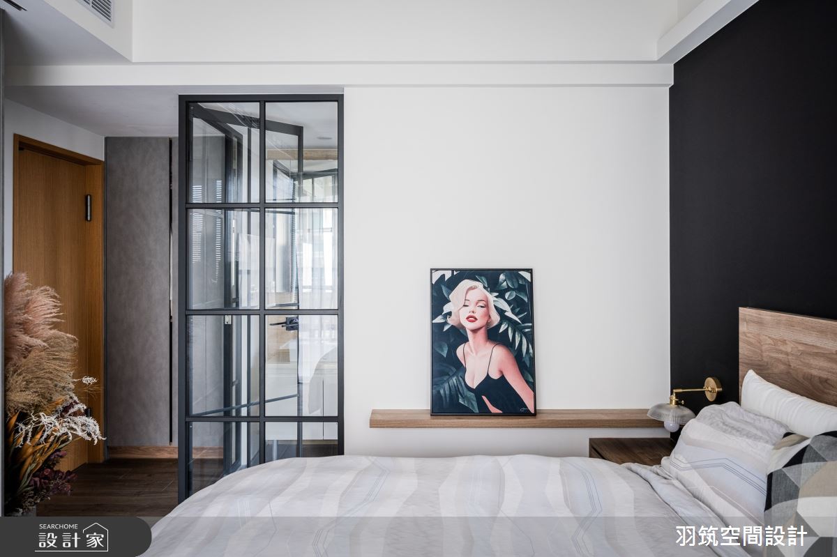 29坪新成屋(5年以下)＿工業風臥室案例圖片＿羽筑空間設計＿羽筑_1911號公園之19