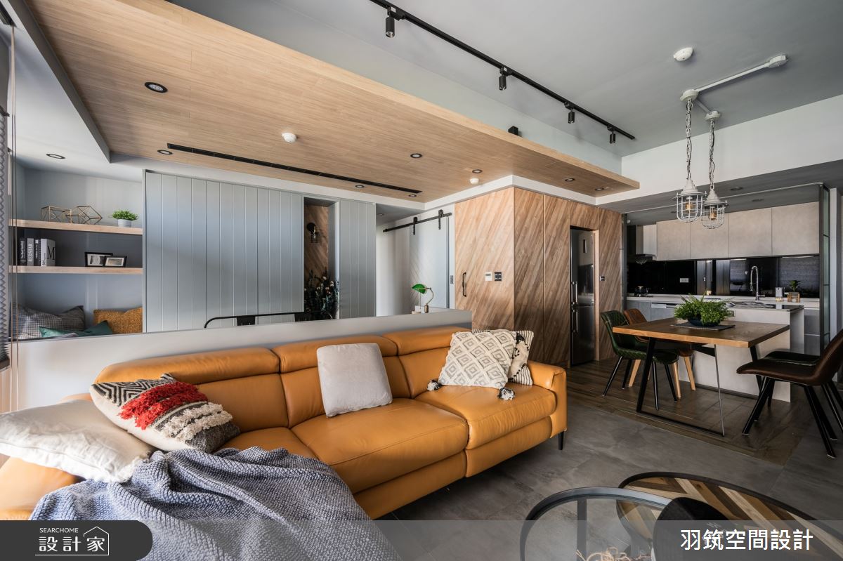 29坪新成屋(5年以下)＿工業風客廳餐廳案例圖片＿羽筑空間設計＿羽筑_1911號公園之11