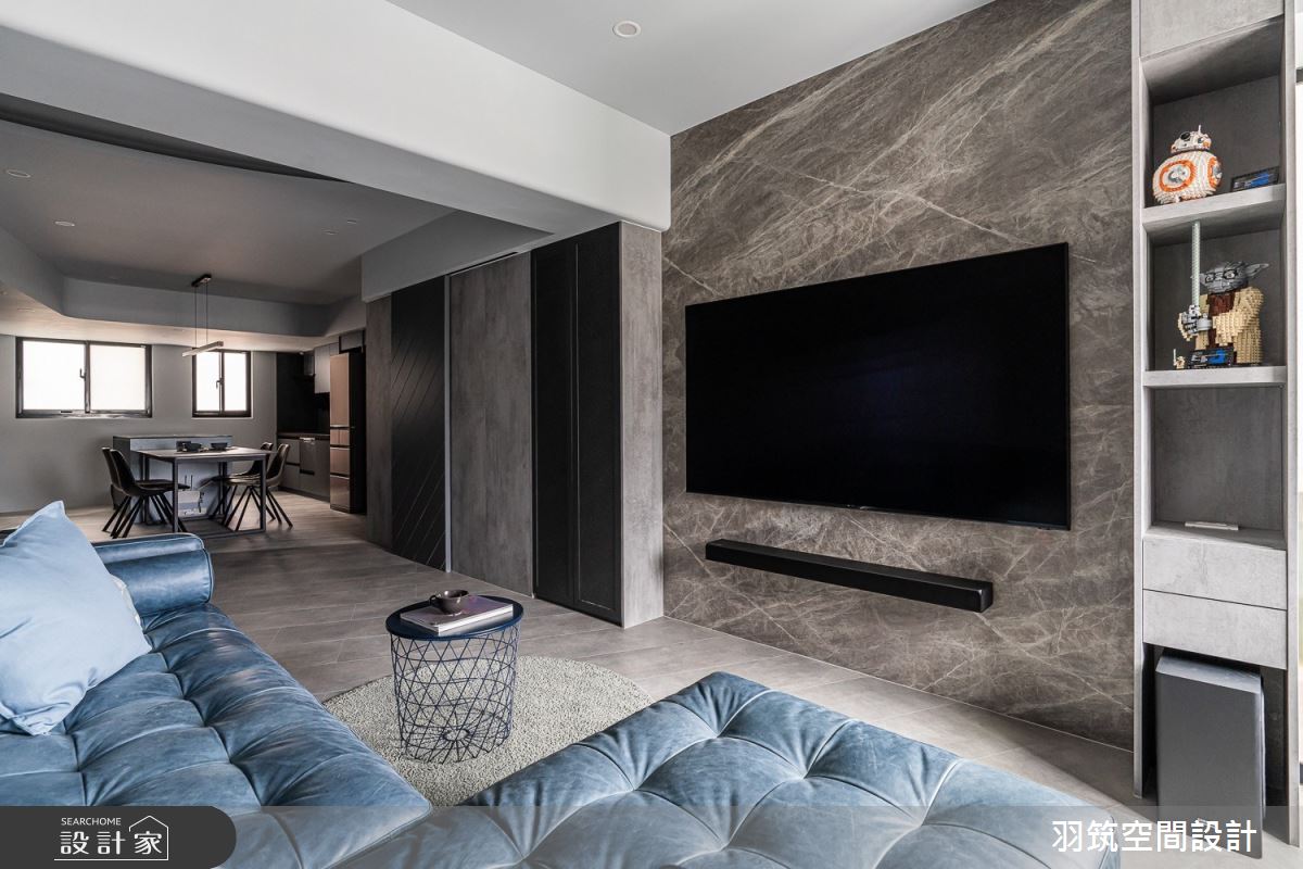 27坪中古屋(5~15年)＿現代風客廳案例圖片＿羽筑空間設計＿羽筑_20中石華城之2