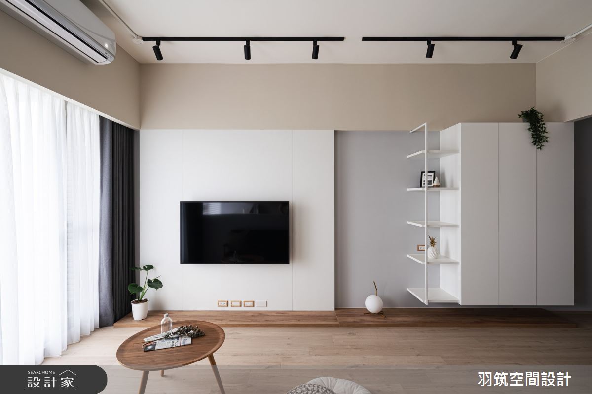 20坪新成屋(5年以下)＿北歐風客廳案例圖片＿羽筑空間設計＿羽筑_22群詳悅之5