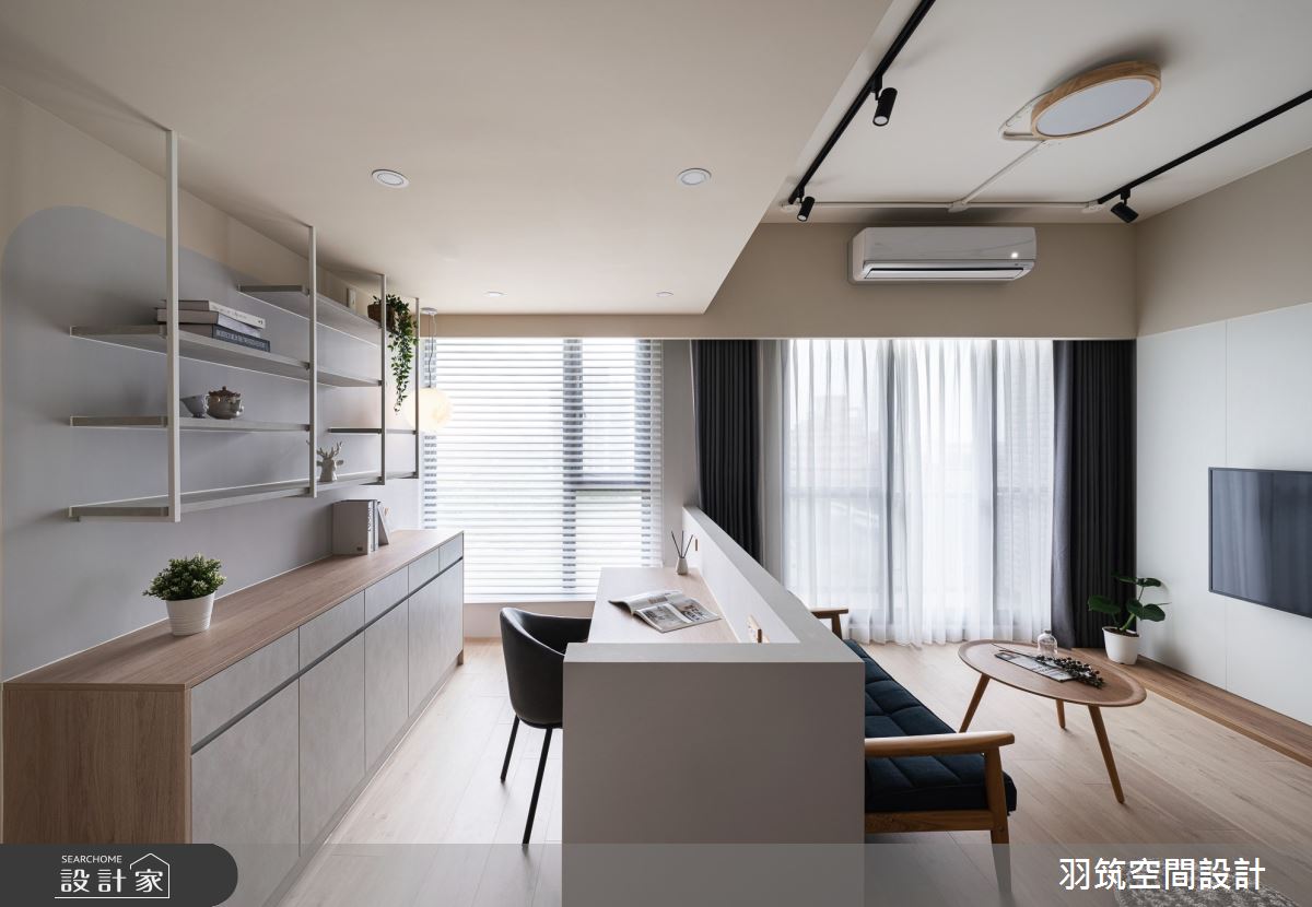 20坪新成屋(5年以下)＿北歐風客廳案例圖片＿羽筑空間設計＿羽筑_22群詳悅之7
