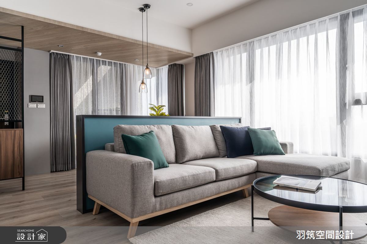 22坪新成屋(5年以下)＿工業風客廳案例圖片＿羽筑空間設計＿羽筑_23鴻柏織光之7