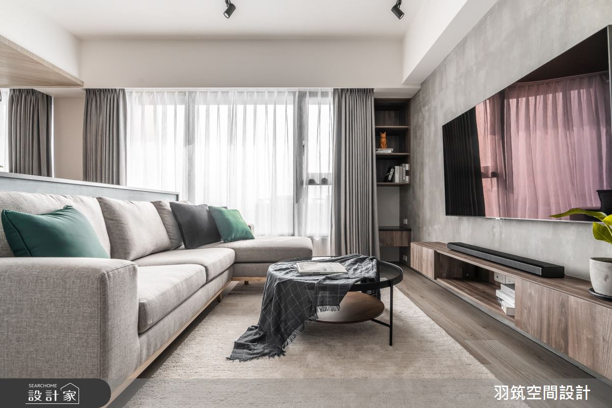 22坪新成屋(5年以下)＿工業風客廳案例圖片＿羽筑空間設計＿羽筑_23鴻柏織光之8
