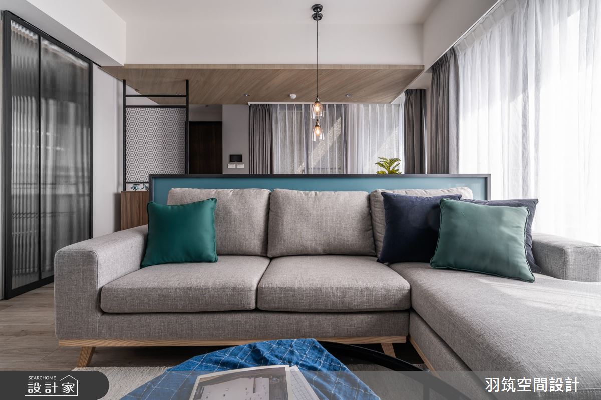 22坪新成屋(5年以下)＿工業風客廳案例圖片＿羽筑空間設計＿羽筑_23鴻柏織光之9