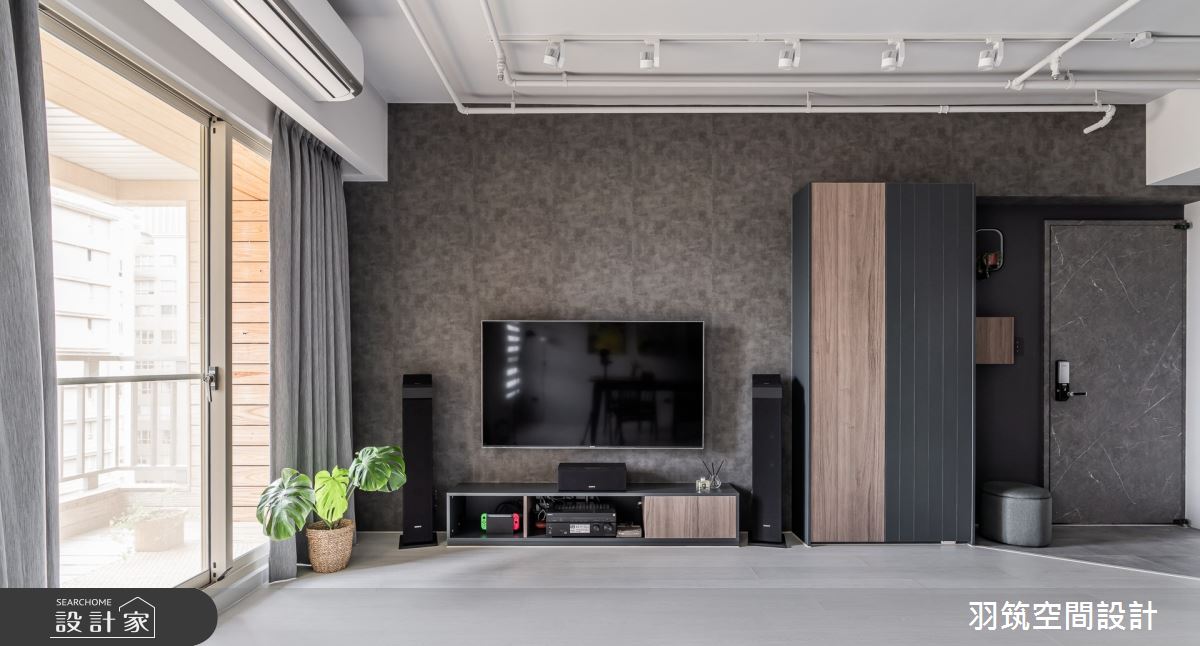 35坪中古屋(5~15年)＿混搭風客廳案例圖片＿羽筑空間設計＿羽筑_24台北人社區之5