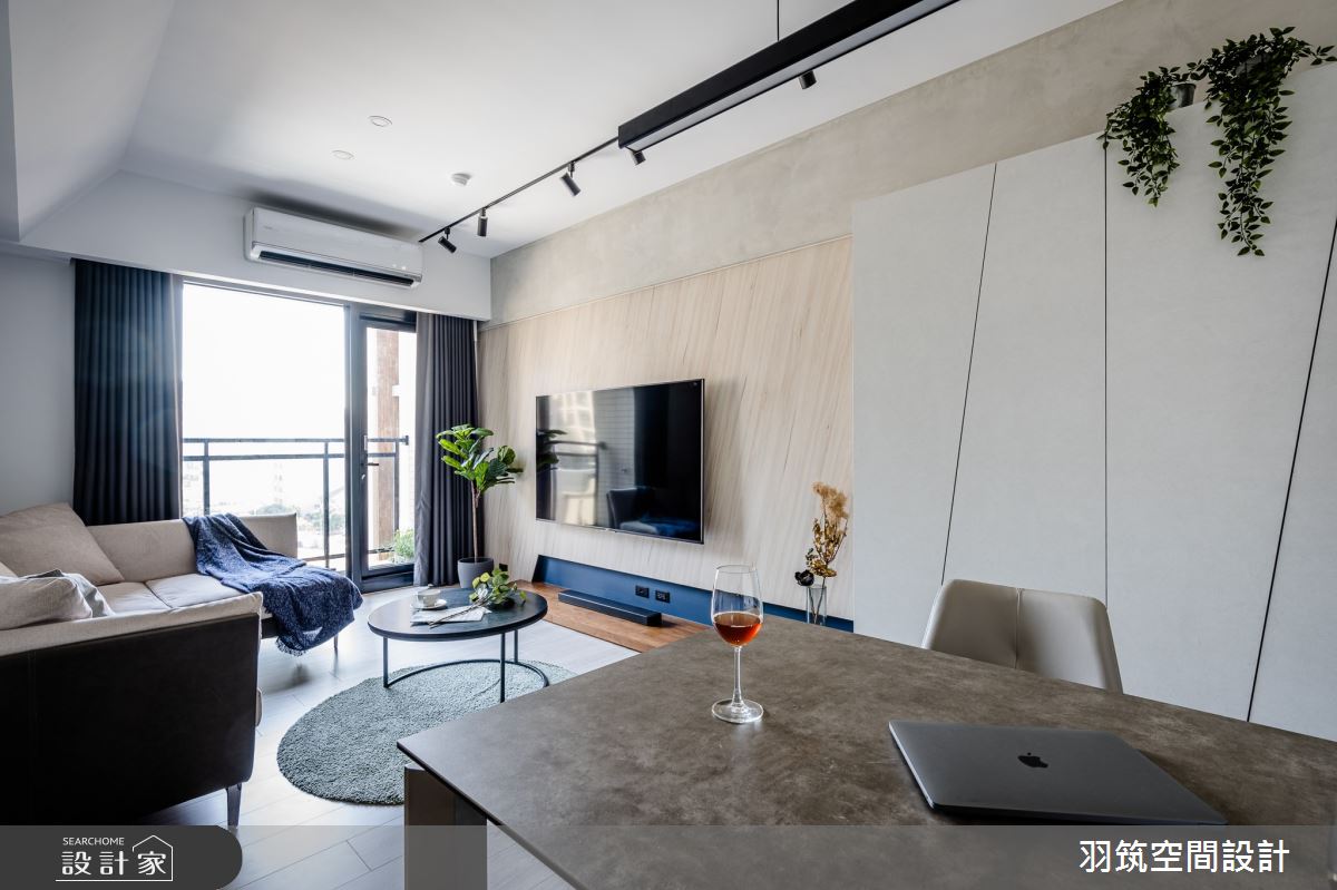 16坪新成屋(5年以下)＿混搭風客廳餐廳案例圖片＿羽筑空間設計＿羽筑_25椰林賞之9