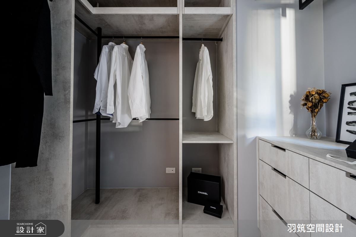 16坪新成屋(5年以下)＿混搭風更衣間案例圖片＿羽筑空間設計＿羽筑_25椰林賞之11