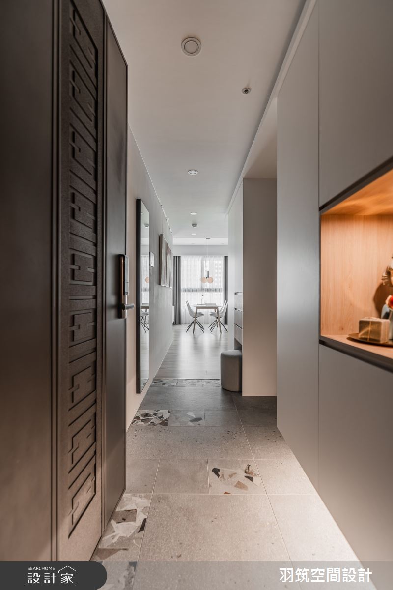 20坪預售屋＿現代風玄關案例圖片＿羽筑空間設計＿羽筑_26富春居之1