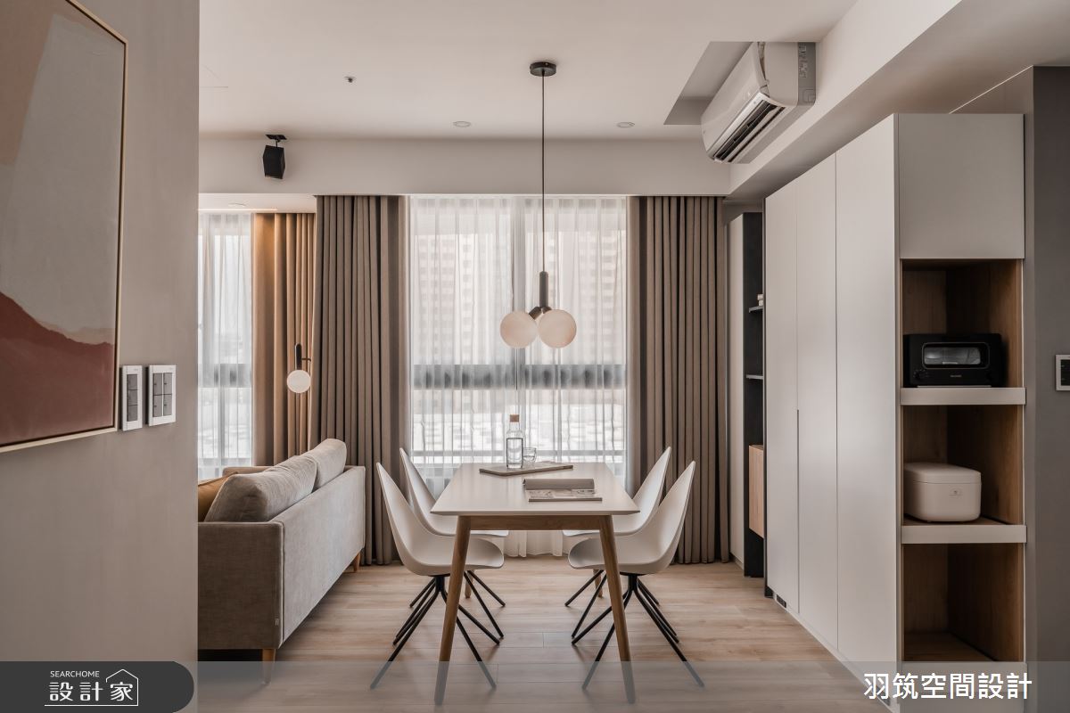 20坪預售屋＿現代風客廳餐廳案例圖片＿羽筑空間設計＿羽筑_26富春居之3