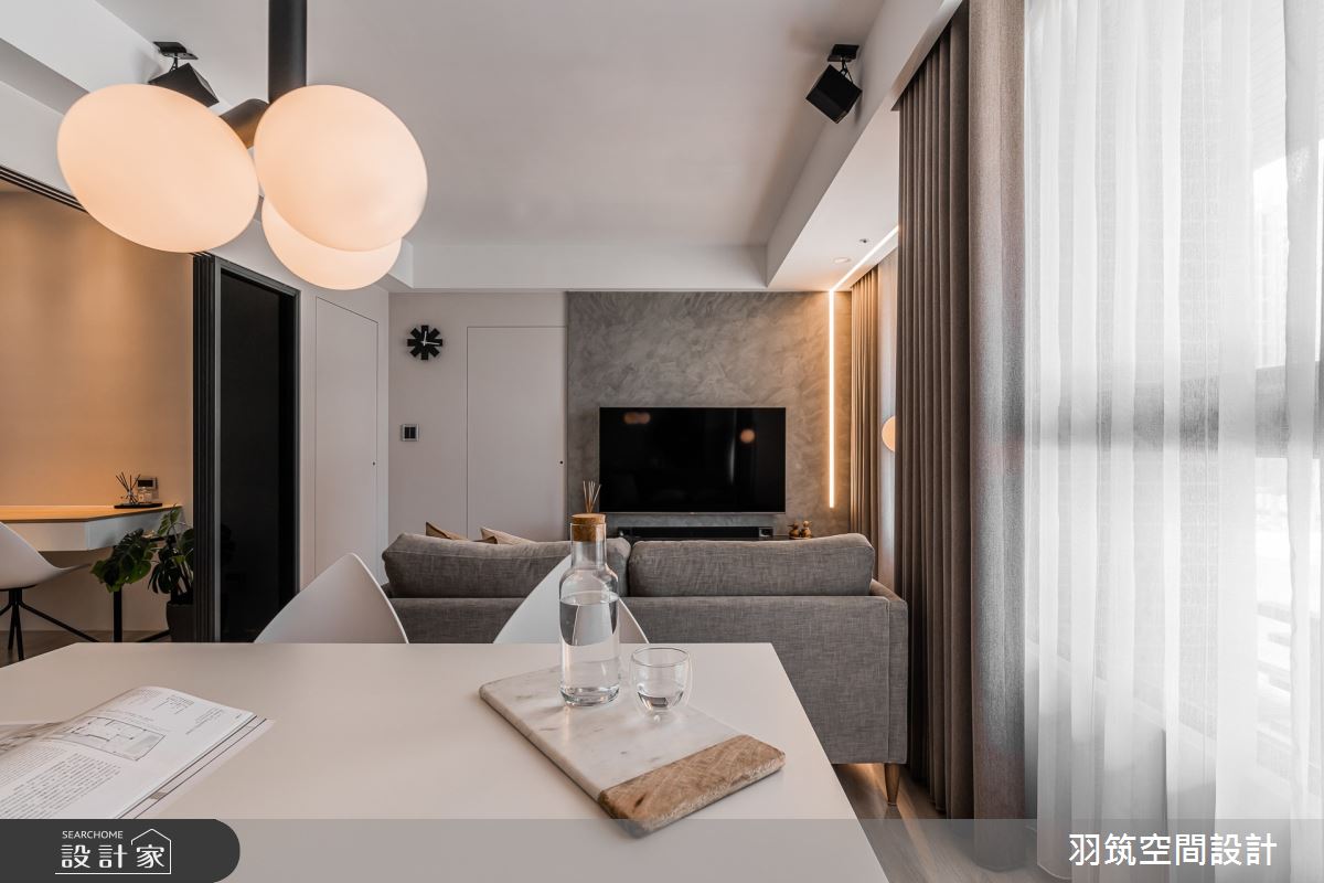 20坪預售屋＿現代風客廳餐廳案例圖片＿羽筑空間設計＿羽筑_26富春居之6
