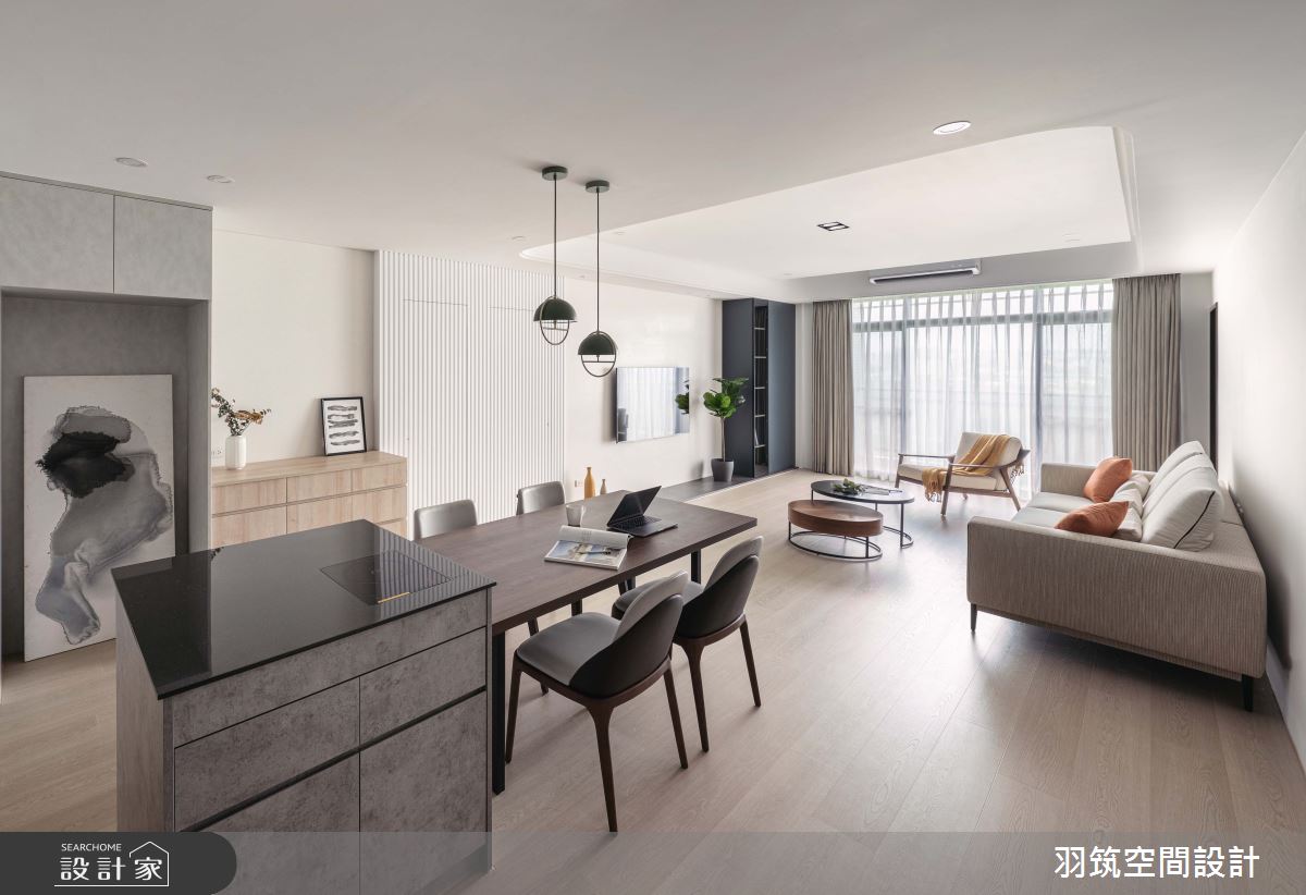 38坪新成屋(5年以下)＿混搭風客廳案例圖片＿羽筑空間設計＿羽筑_28寬璞之4