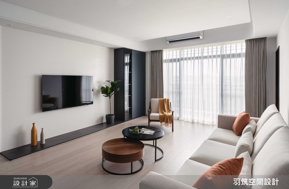 38坪新成屋(5年以下)＿混搭風客廳案例圖片＿羽筑空間設計＿羽筑_28寬璞之7