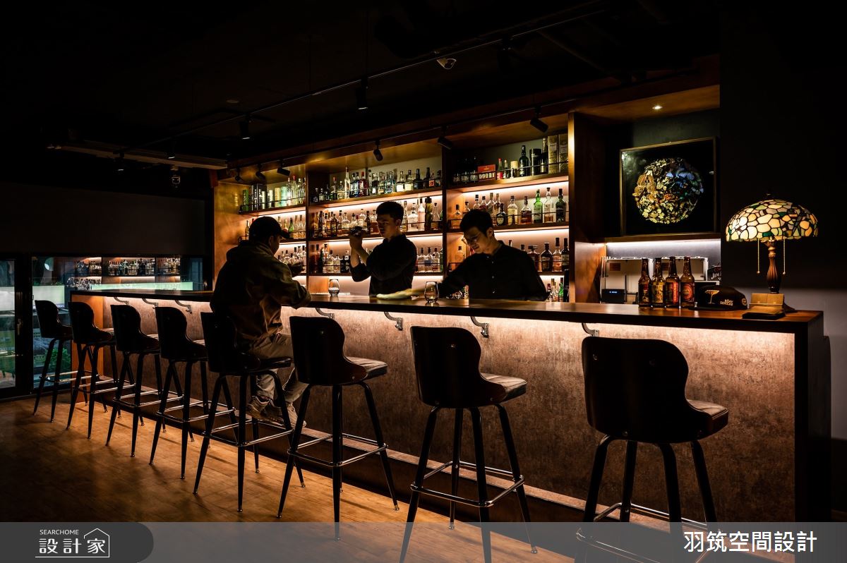 42坪新成屋(5年以下)＿美式風案例圖片＿羽筑空間設計＿羽筑_29Bar Recode之4