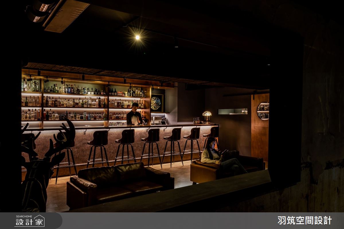 42坪新成屋(5年以下)＿美式風案例圖片＿羽筑空間設計＿羽筑_29Bar Recode之13