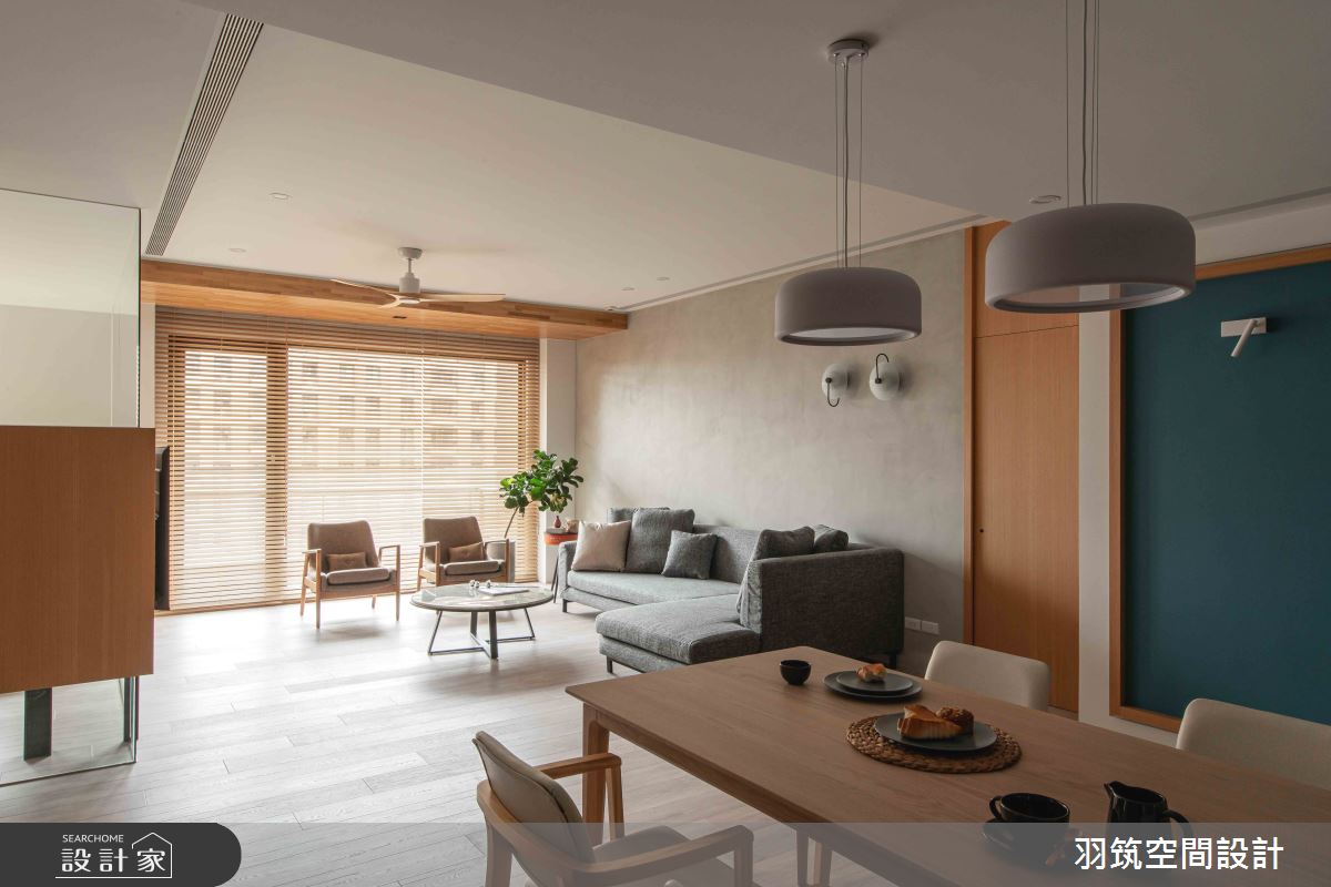 55坪新成屋(5年以下)＿日式無印風客廳餐廳案例圖片＿羽筑空間設計＿羽筑_31台北大之11