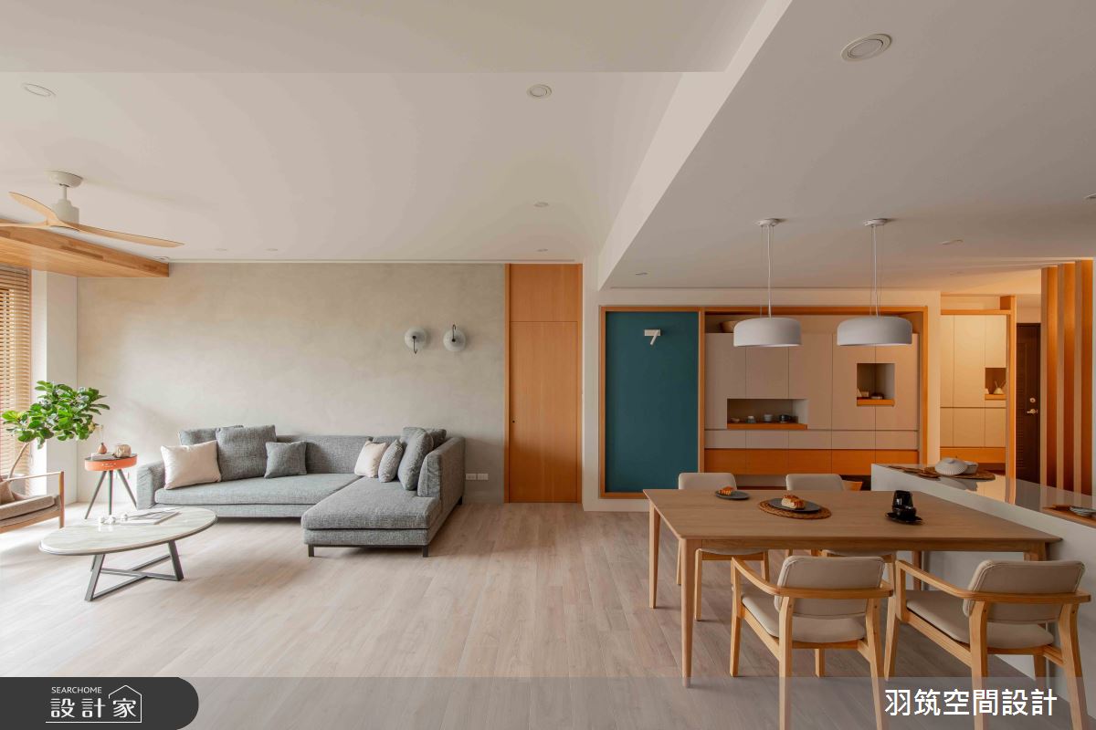 55坪新成屋(5年以下)＿日式無印風客廳餐廳案例圖片＿羽筑空間設計＿羽筑_31台北大之13