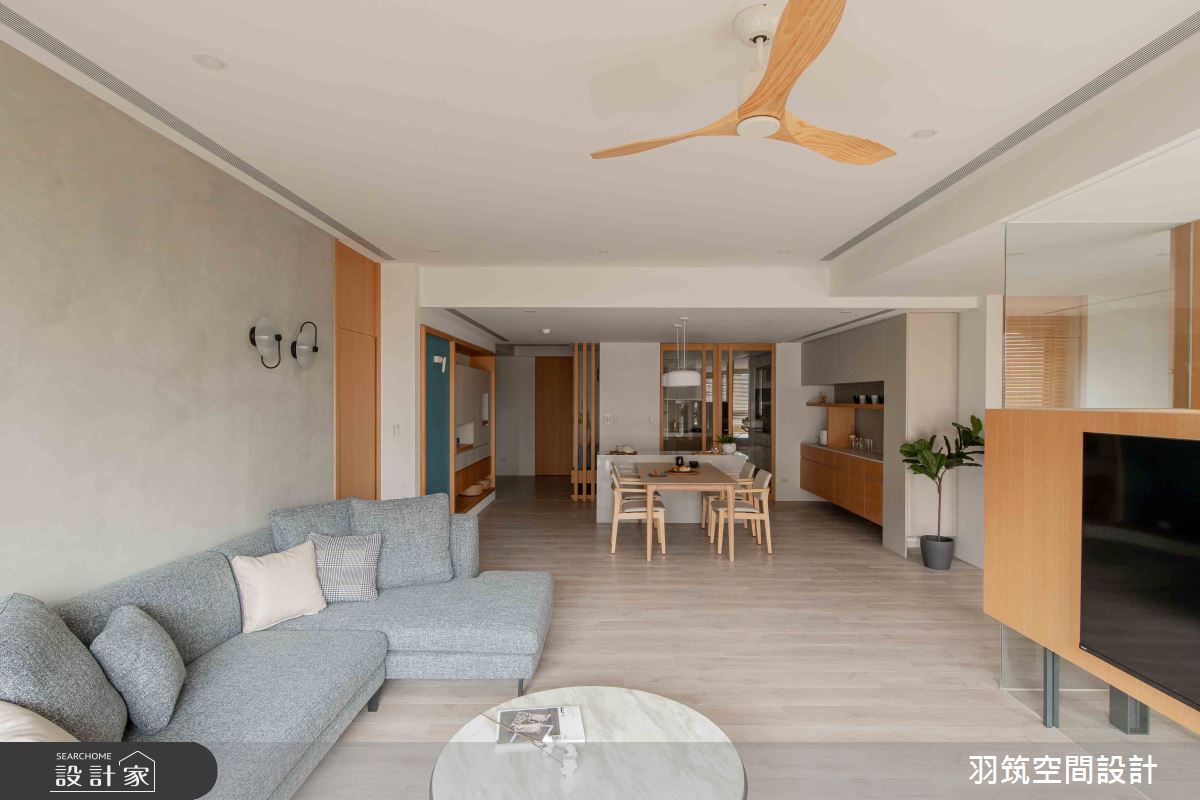 55坪新成屋(5年以下)＿日式無印風客廳餐廳案例圖片＿羽筑空間設計＿羽筑_31台北大之17