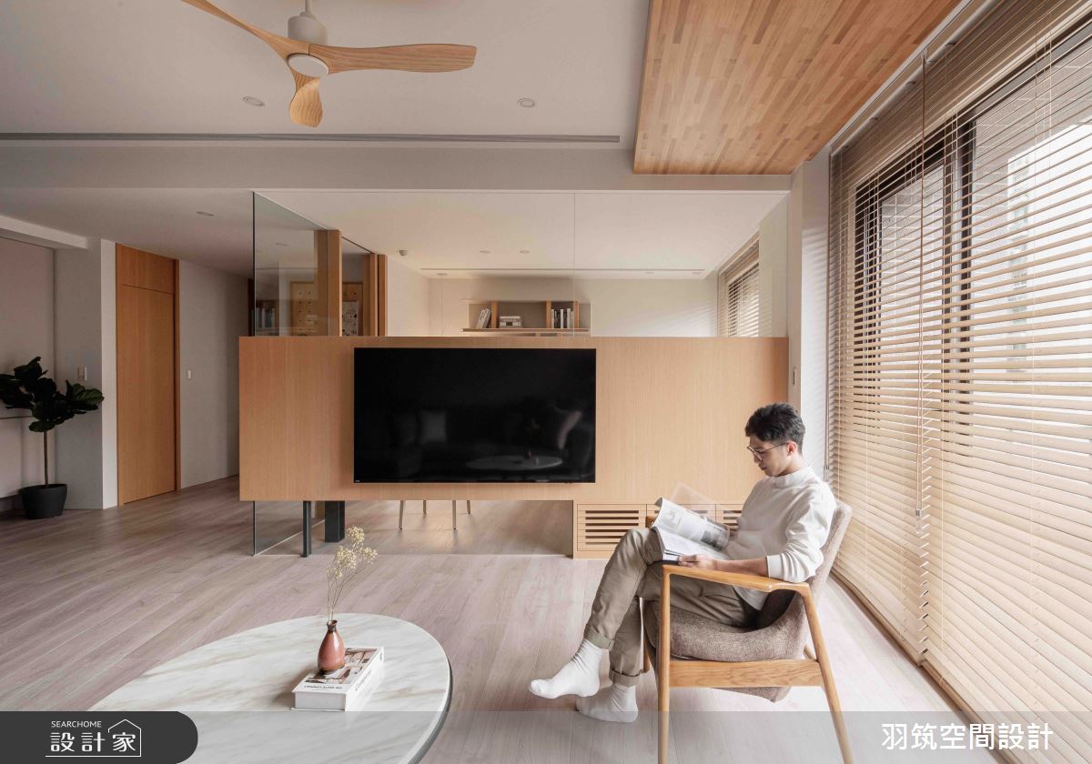 55坪新成屋(5年以下)＿日式無印風客廳案例圖片＿羽筑空間設計＿羽筑_31台北大之18
