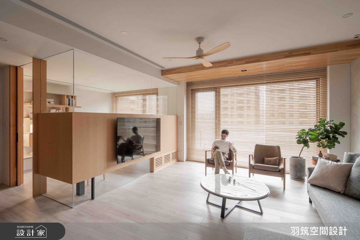 55坪新成屋(5年以下)＿日式無印風客廳案例圖片＿羽筑空間設計＿羽筑_31台北大之26