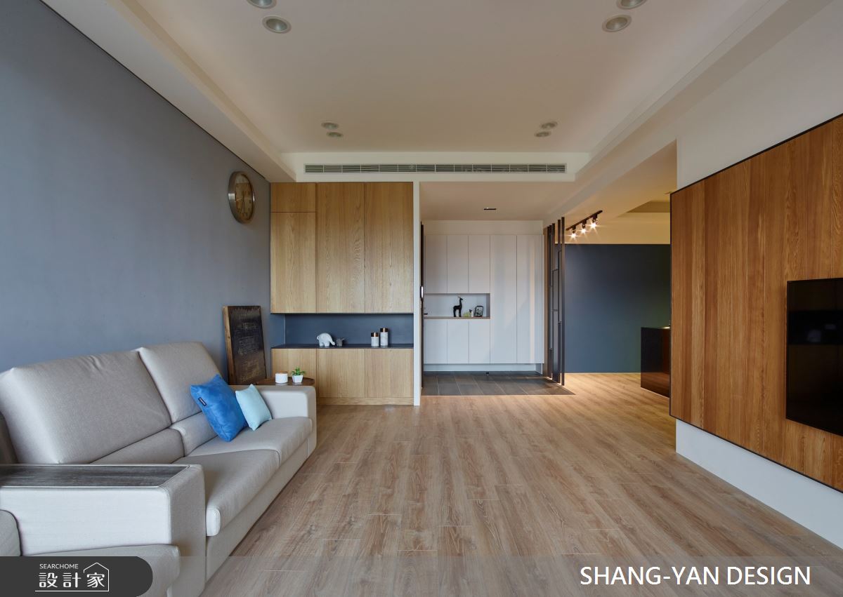 30坪新成屋(5年以下)＿北歐風客廳案例圖片＿上硯空間建築＿上硯_日光‧場域之5