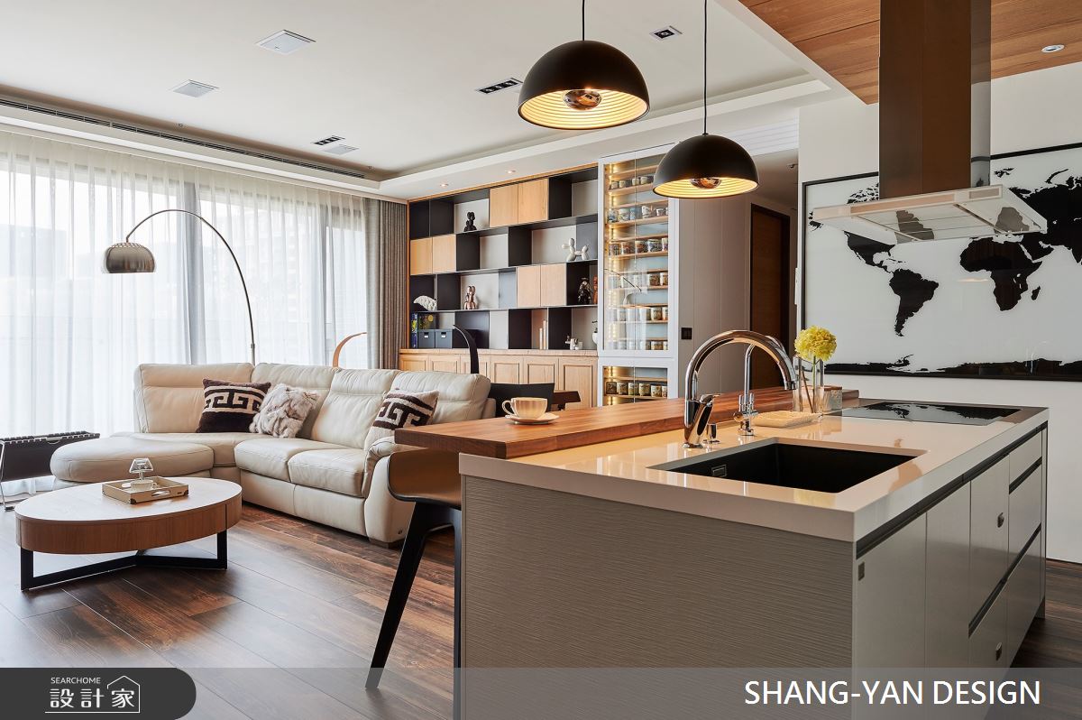 41坪新成屋(5年以下)＿北歐風客廳案例圖片＿上硯空間建築＿上硯_品味空間之2