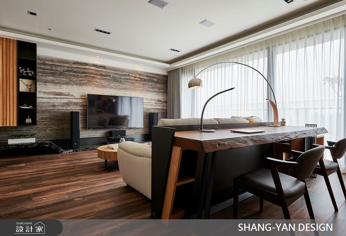 41坪新成屋(5年以下)＿北歐風客廳案例圖片＿上硯空間建築＿上硯_品味空間之8