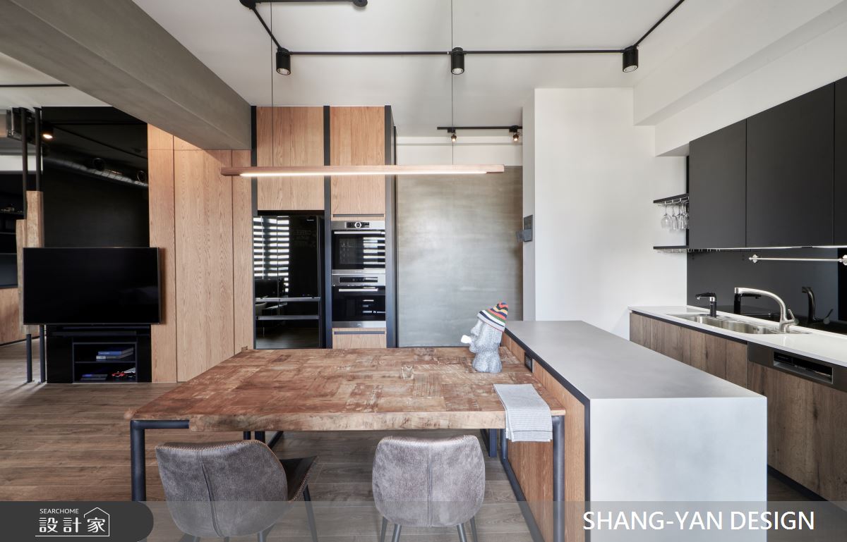 30坪新成屋(5年以下)＿工業風餐廳案例圖片＿上硯空間建築＿上硯_敞 敘之4