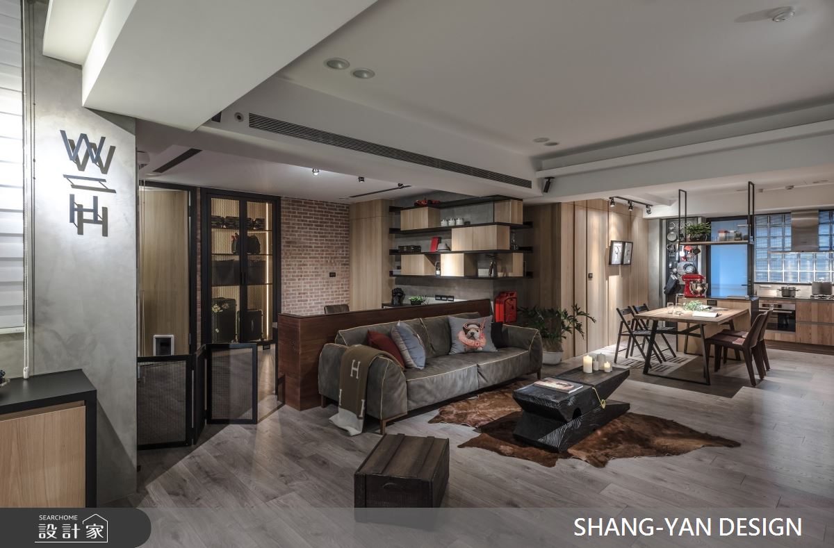 30坪新成屋(5年以下)＿工業風客廳案例圖片＿上硯空間建築＿上硯_醇沐軌跡之1