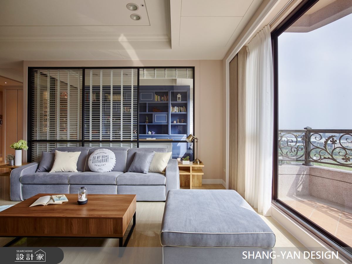 75坪新成屋(5年以下)＿現代風客廳案例圖片＿上硯空間建築＿上硯_美式x優雅之8