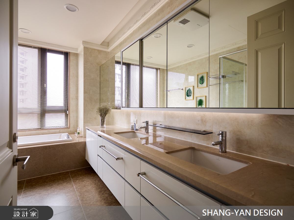 75坪新成屋(5年以下)＿現代風浴室案例圖片＿上硯空間建築＿上硯_美式x優雅之25