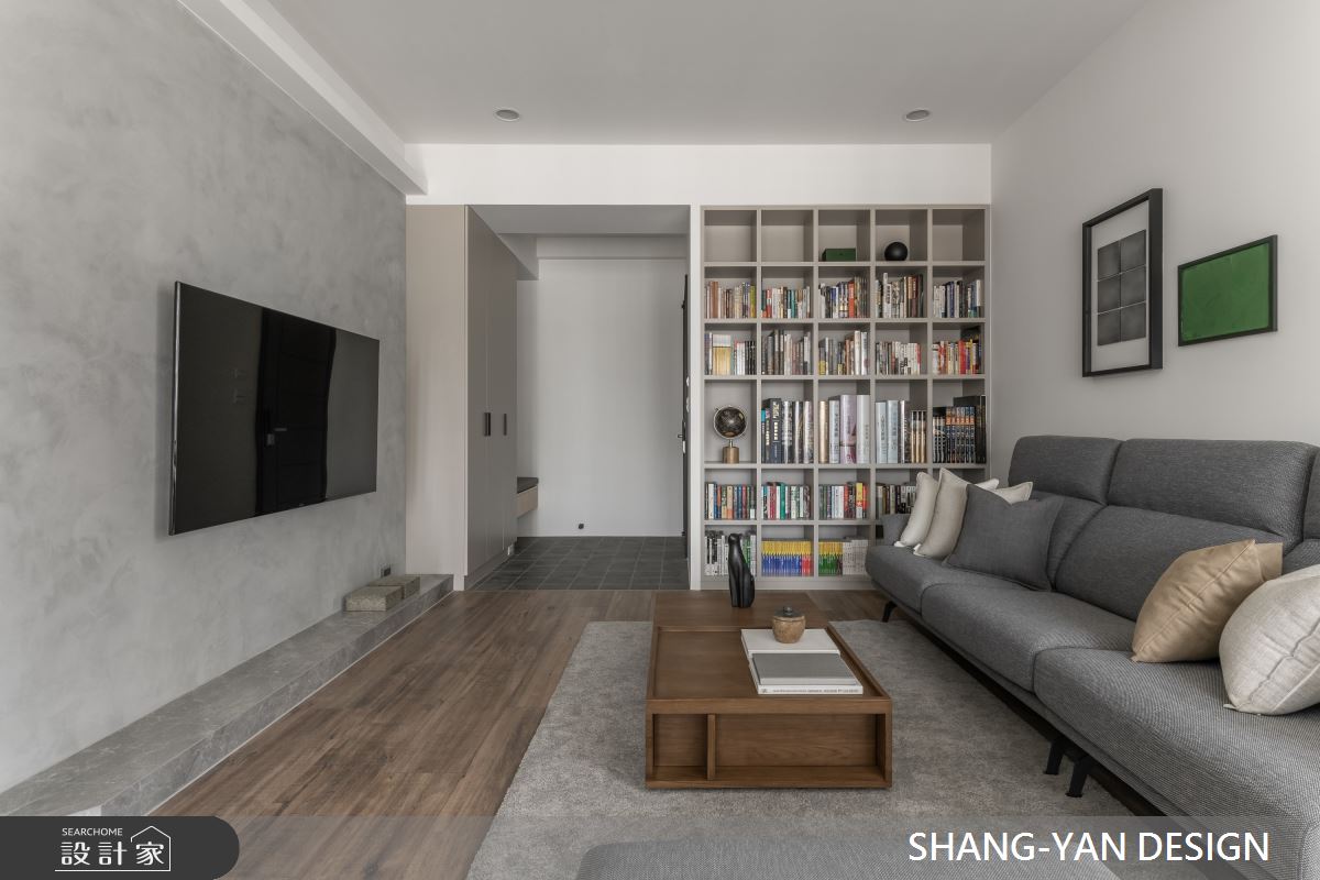 40坪新成屋(5年以下)＿現代日式風玄關客廳案例圖片＿上硯空間建築＿上硯_悠境之4