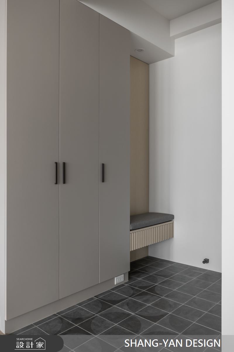 40坪新成屋(5年以下)＿現代日式風玄關案例圖片＿上硯空間建築＿上硯_悠境之3