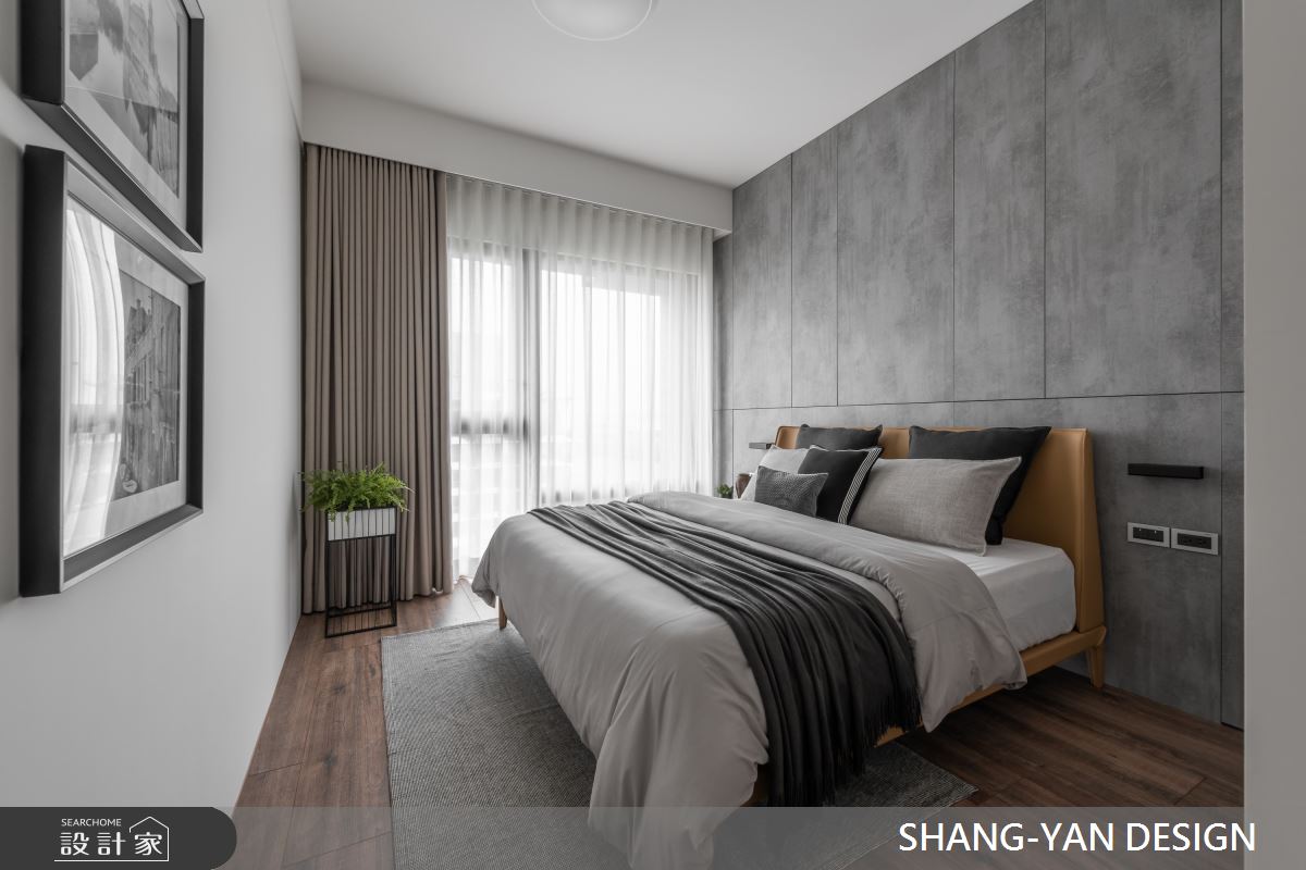 40坪新成屋(5年以下)＿現代日式風臥室案例圖片＿上硯空間建築＿上硯_悠境之16