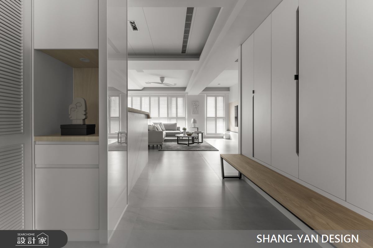 60坪老屋(16~30年)＿現代風玄關案例圖片＿上硯空間建築＿上硯_獨特純淨之1