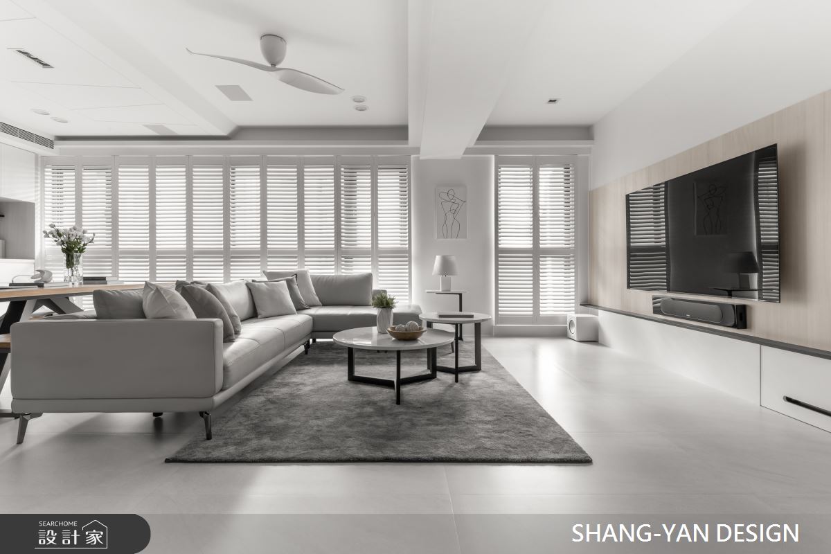 60坪老屋(16~30年)＿現代風客廳案例圖片＿上硯空間建築＿上硯_獨特純淨之3
