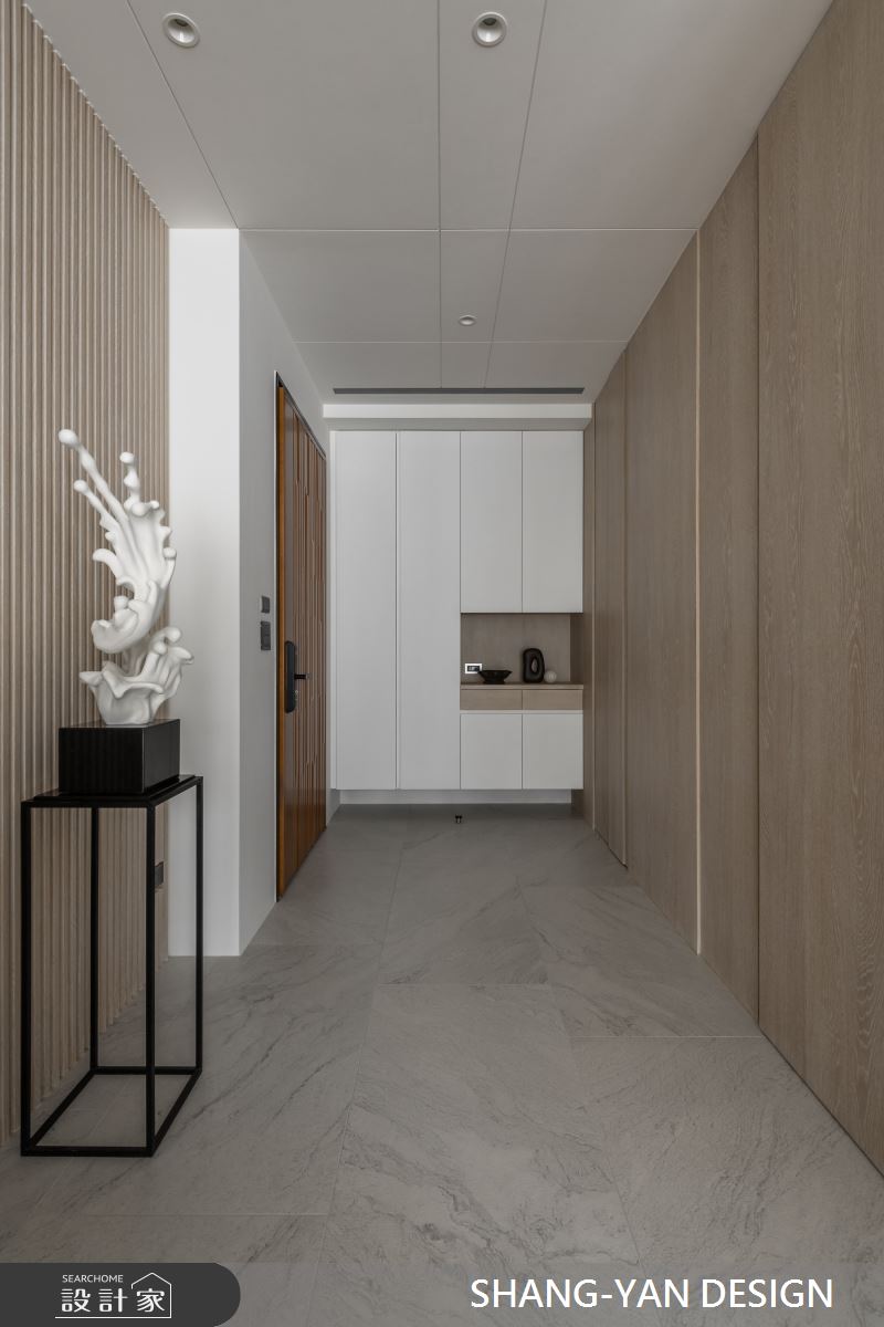 50坪新成屋(5年以下)＿現代風玄關案例圖片＿上硯空間建築＿上硯_境之1