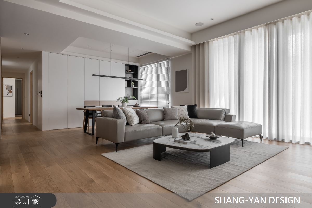 50坪新成屋(5年以下)＿現代風客廳餐廳案例圖片＿上硯空間建築＿上硯_境之4