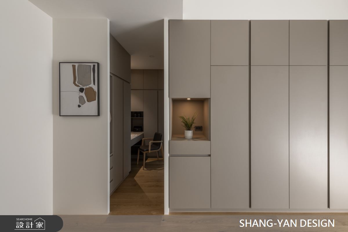 50坪新成屋(5年以下)＿現代風臥室更衣間案例圖片＿上硯空間建築＿上硯_境之21