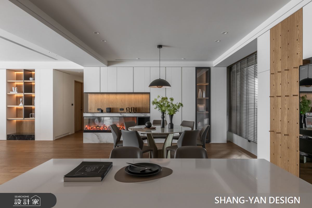 75坪毛胚屋＿現代風餐廳中島案例圖片＿上硯空間建築＿上硯_心之居所之9