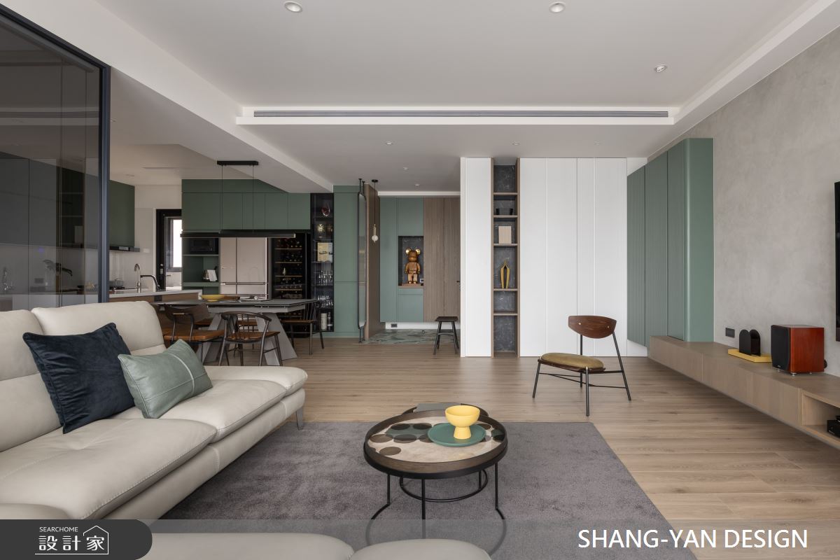 55坪新成屋(5年以下)＿現代風玄關客廳餐廳案例圖片＿上硯空間建築＿上硯_映像之10