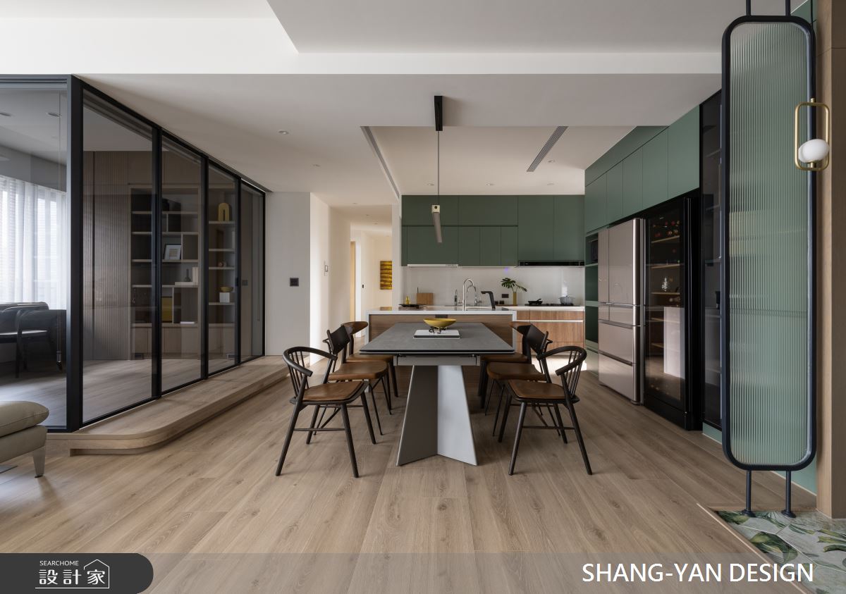 55坪新成屋(5年以下)＿現代風餐廳廚房書房中島案例圖片＿上硯空間建築＿上硯_映像之13