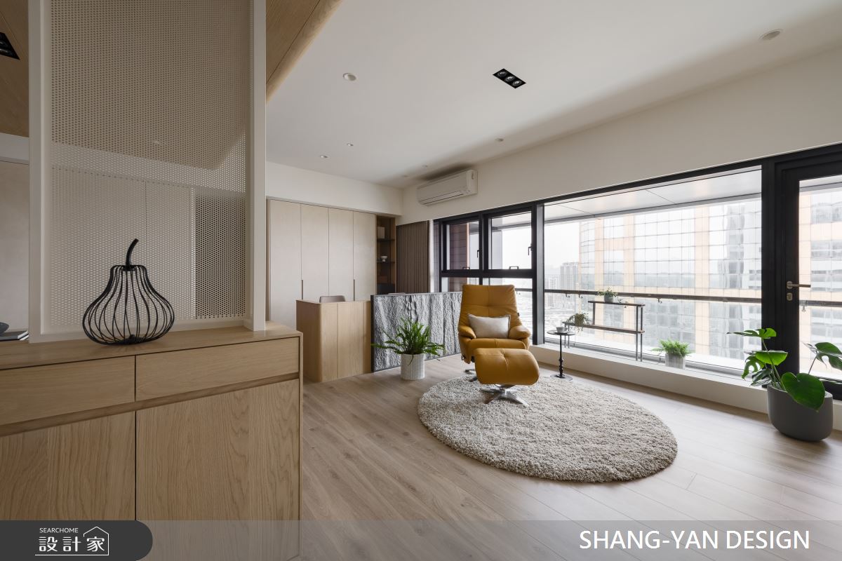 40坪新成屋(5年以下)＿現代風客廳書房案例圖片＿上硯空間建築＿上硯_暖暖之5